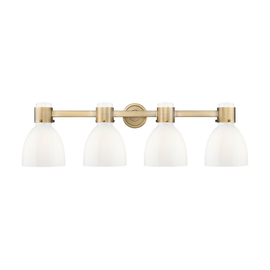 Innovations Lawton Bell 4Lt 34" Bath, Brushed Brass/Gloss White