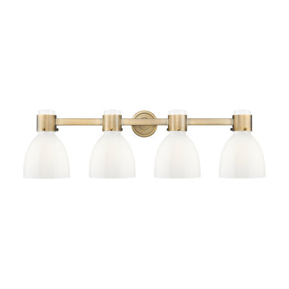 Innovations Lawton Bell 4Lt 34" Bath, Brushed Brass/Gloss White