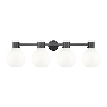 Innovations Lawton Sphere 4Lt 34" Bath, Black/Gloss White