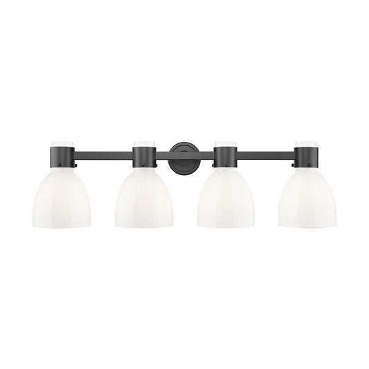 Innovations Lawton Bell 4Lt 34" Bath, Black/Gloss White - 464-4W-BK-G464D-7GW
