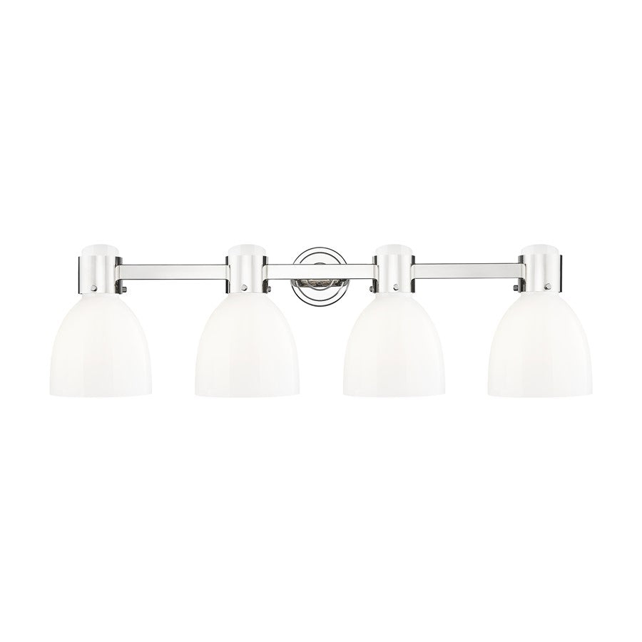 Innovations Lawton Bell 4Lt 34" Bath, PN/Gloss White - 464-4W-PN-G464D-7GW