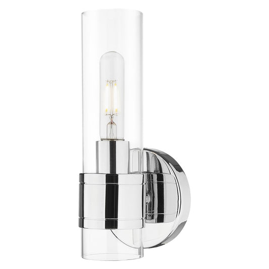 Innovations Arden 1Lt 5" Wall Sconce, Chrome/Clear