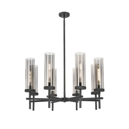 Innovations Lincoln 8Lt 32" Stem Chandlier WZ/SM - 471-8CR-WZ-G471-12SM