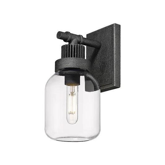 Innovations Somers 1 Lt 6" Wall Sconce, Zinc/Clear