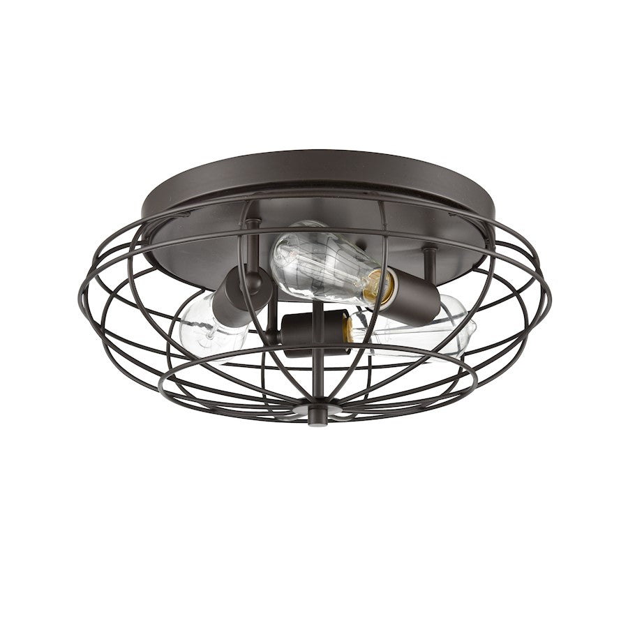 Innovations Lighting Providence 3Lt 15" Flush Mount, Bronze