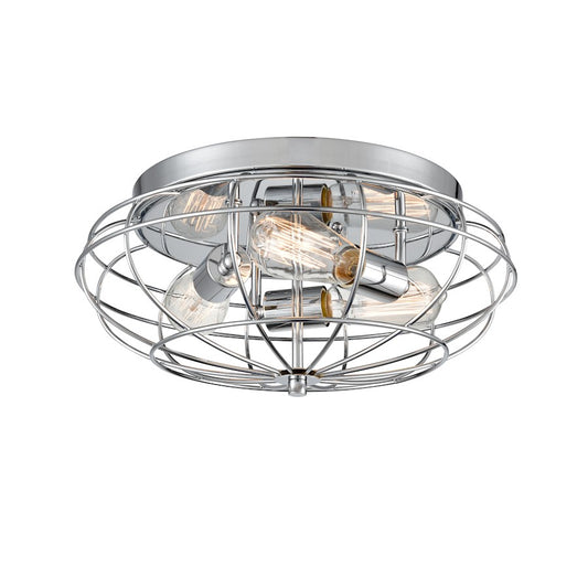 Innovations Lighting Providence 3Lt 15" Flush Mount, Chrome