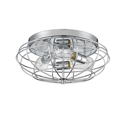 Innovations Lighting Providence 3Lt 15" Flush Mount, Chrome