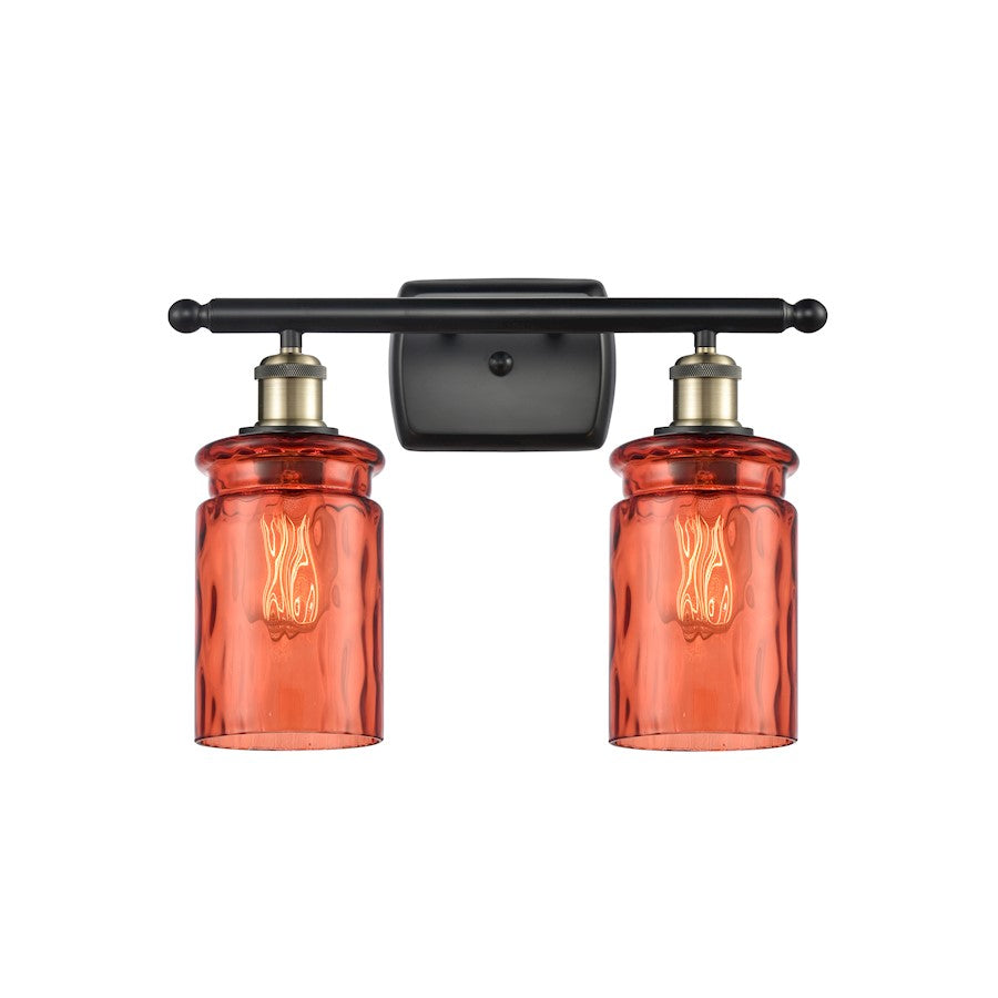 Innovations 1W 182-LED Canton 1-Lt Sconce, BK Brass/Clear