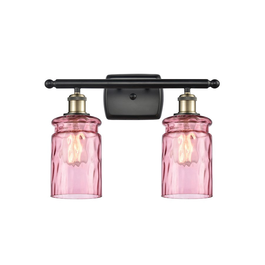 Innovations 515 1W 182S-LED SM Canton Sconce, BKBR/CLR