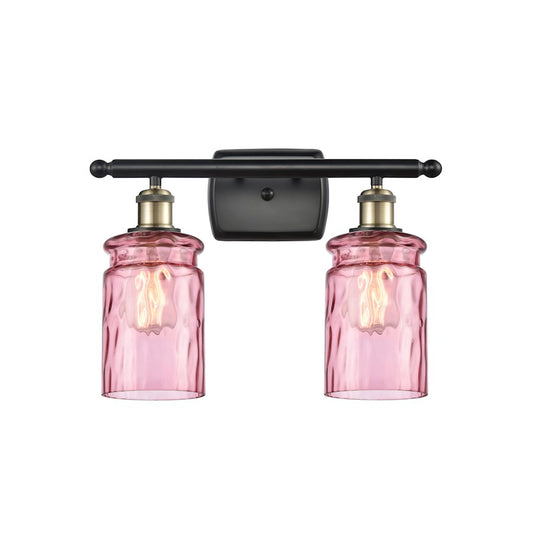 Innovations 515 1W 182S-LED SM Canton Sconce, BKBR/CLR