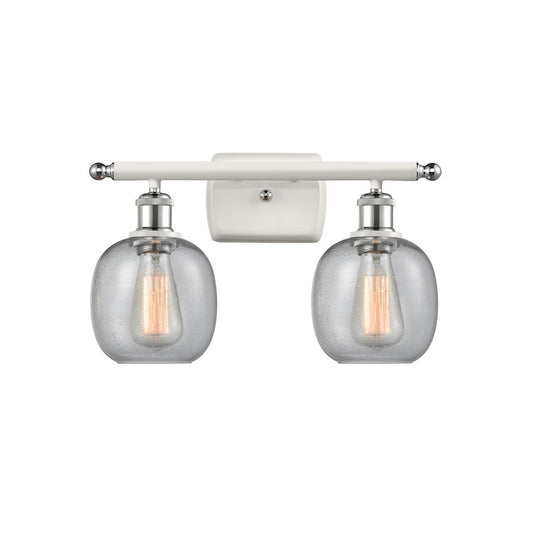 Innovations Lighting Salem 16in 2-Light Bath Vanity | Traditional Industrial Polished Chrome Steel and Cast Brass with Polished | Model 515-2W-PC-M12-LED