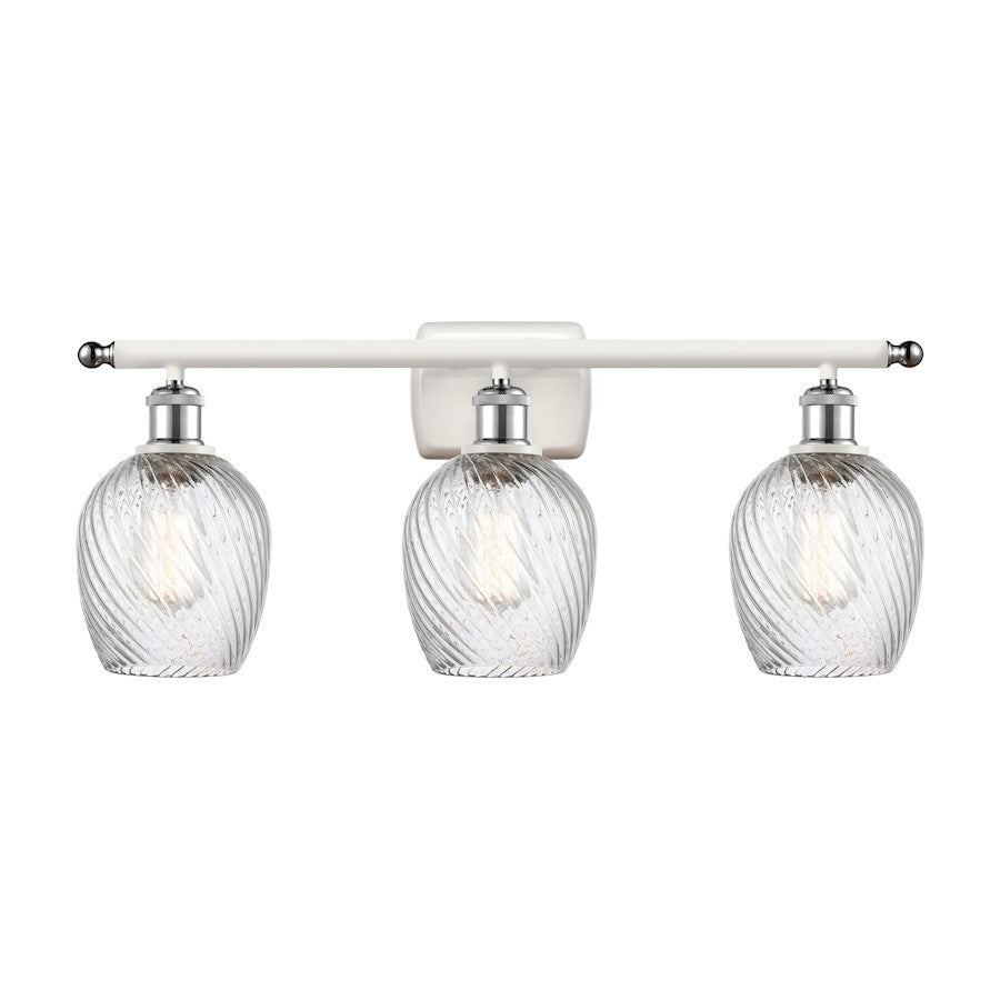 Innovations 516-1C-WPC-LED Bare Bulb 1 Light Semi-Flush, WHCH- 516-1C-WPC-LED