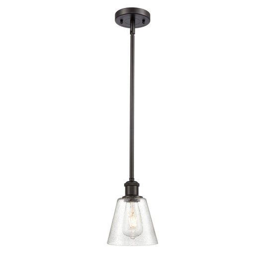 Innovations Caton 6in 1-Light Mini Pendant | Industrial Oil Rubbed Bronze and Frosted Glass | Kitchen Island & Dining Room | Model 516-1S-OB-G454