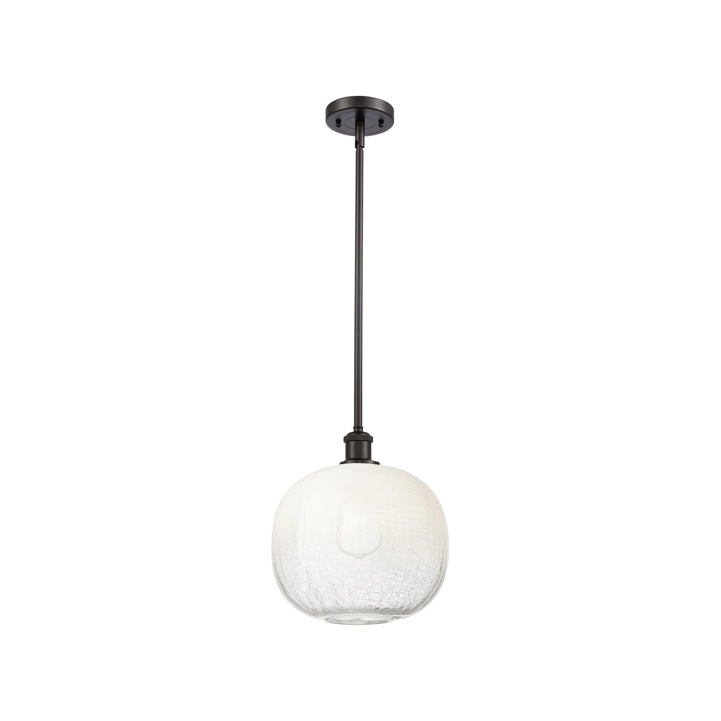 Innovations Brookhaven Sphere 10.5in 1-Light Mini Pendant | Industrial Oil Rubbed Bronze and Opal Glass | Kitchen Island | Model 516-1S-OB-G481-10OP