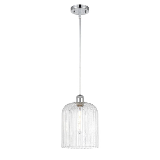 Innovations Bridal Veil 5in 1-Light Mini Pendant | Art Nouveau Polished Chrome and Seedy Glass | Kitchen Island & Dining | Model 516-1S-PC-G559-8SDY