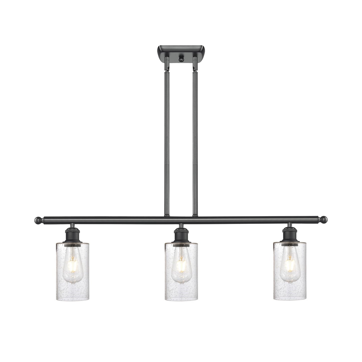 Innovations Clymer 3Lt 36" Island Lt, Matte, Matte Blk
