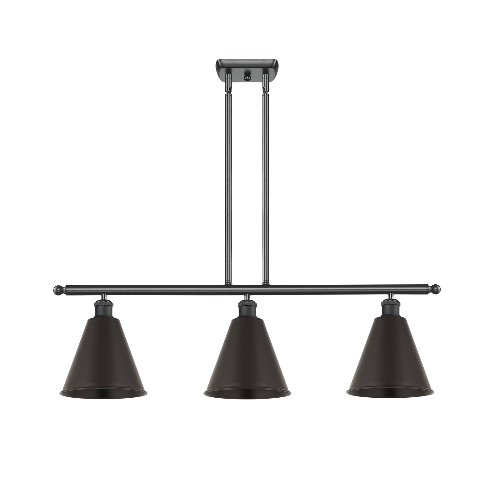 Innovations Berkshire Metal 3Lt 36" Island, Matte Blk