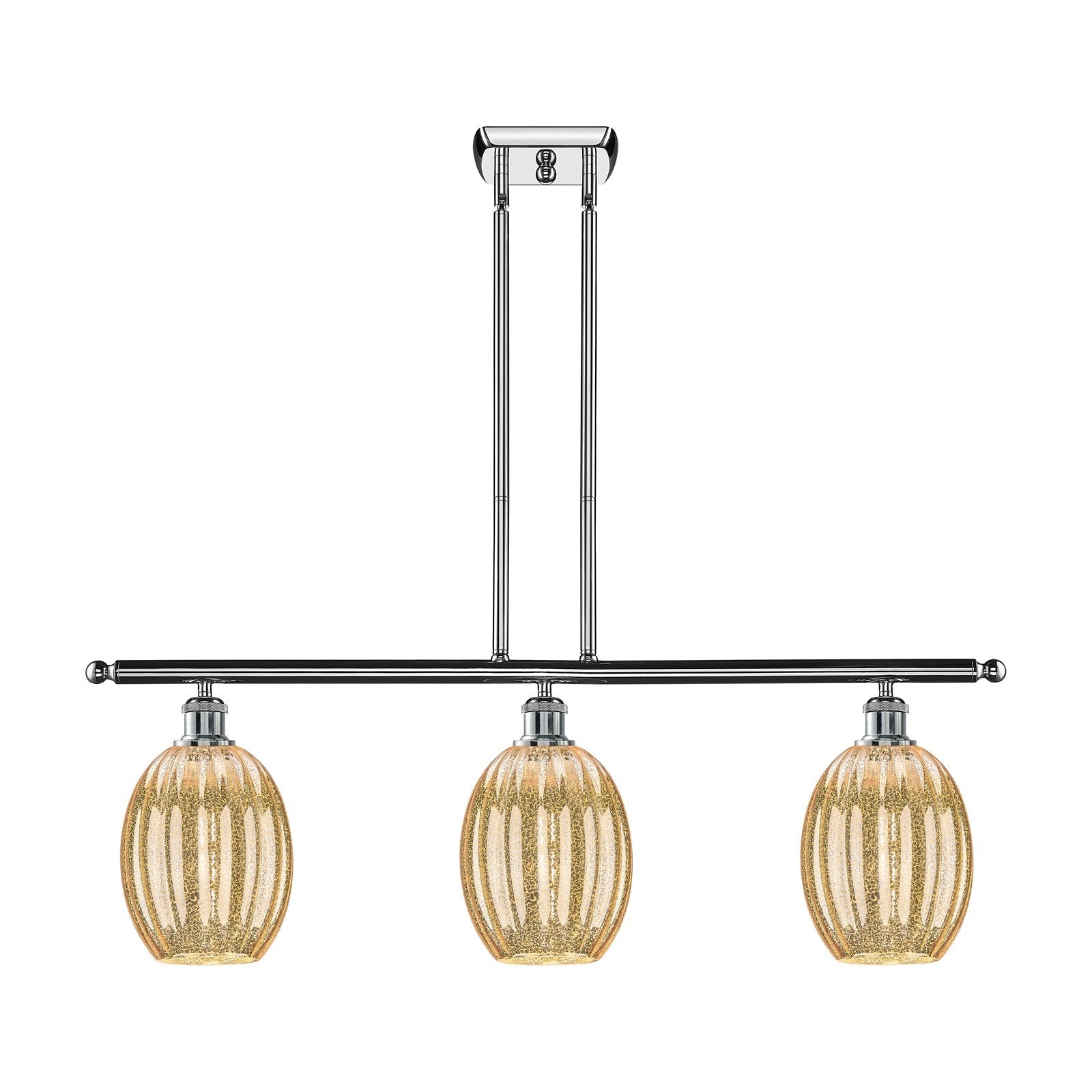 Innovations Preston Bulb 3Lt 36" Island, Polished Chrome