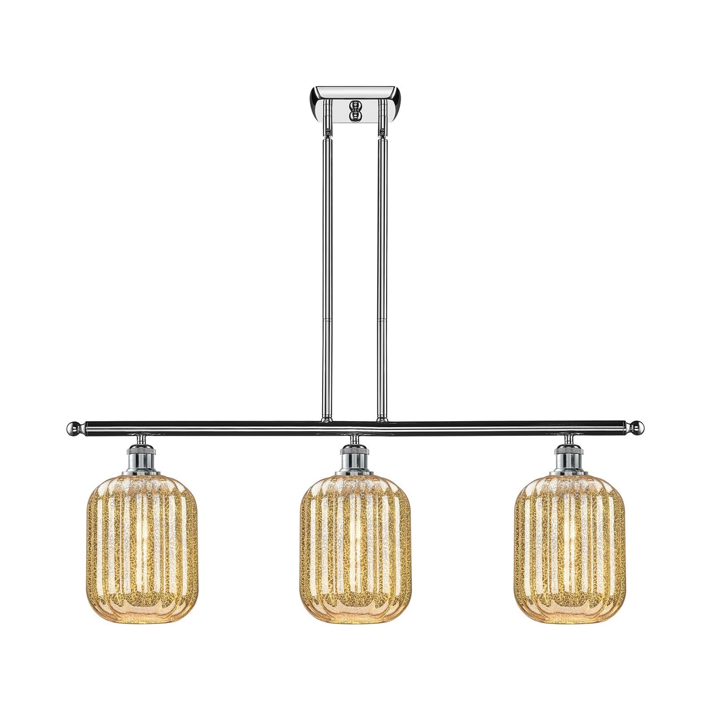Innovations Preston Cyl 3Lt 36" Island Lt, Polished Chrome