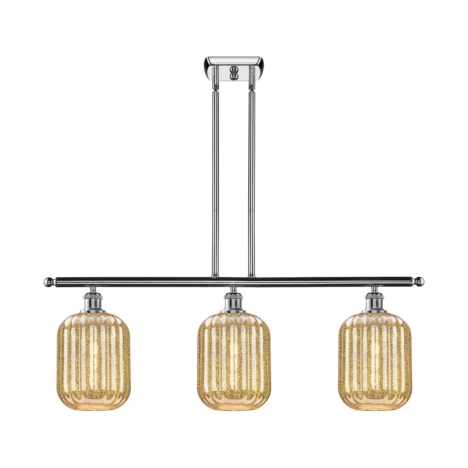 Innovations Preston Cyl 3Lt 36" Island Lt, Polished Chrome