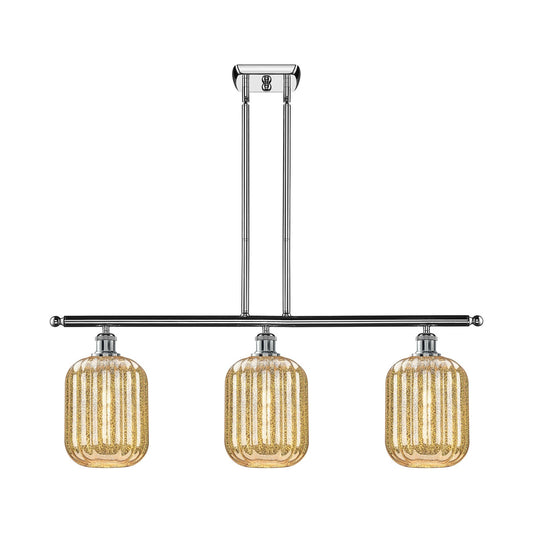 Innovations Preston Cyl 3Lt 36" Island Lt, Polished Chrome