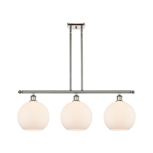 Innovations Athens 3Lt 36.5" Island Lt, Polished Nickel