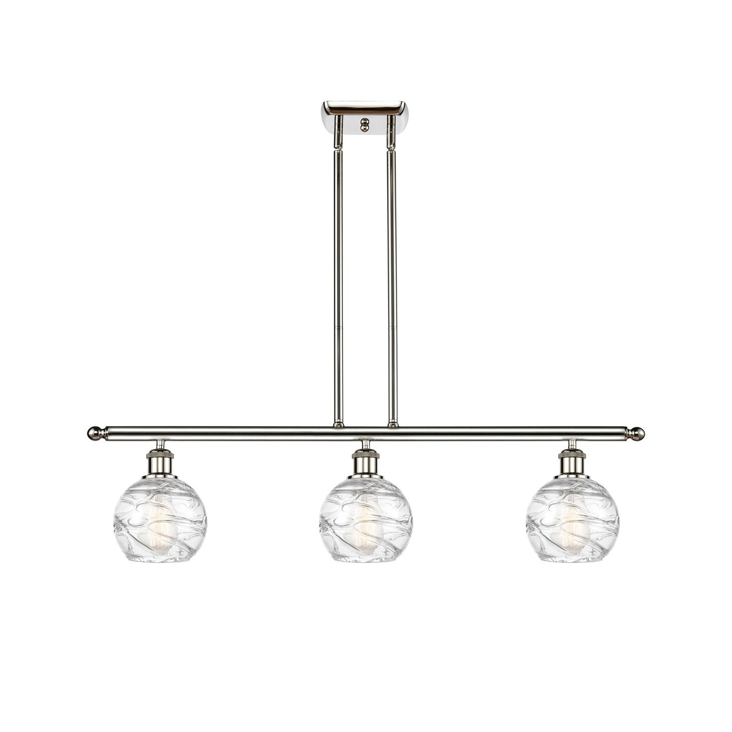 Innovations Athens Deco Swirl 3Lt 36", Polished Nickel