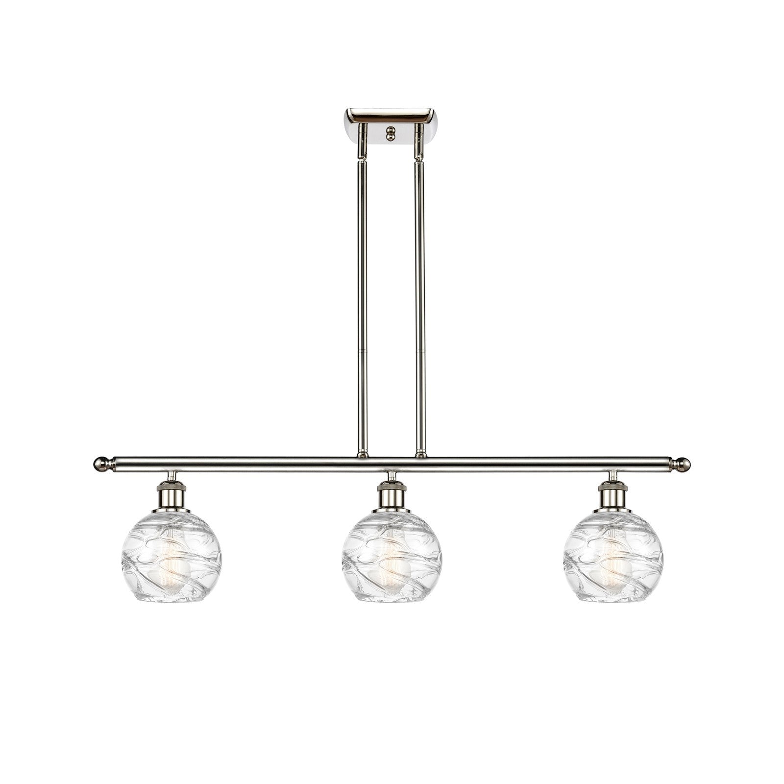 Innovations Athens Deco Swirl 3Lt 36", Polished Nickel