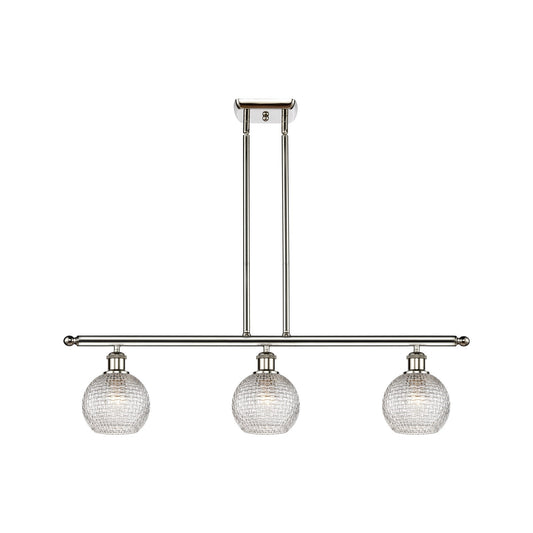 Innovations Athens 3Lt 36" Island Lt, Polished Nickel