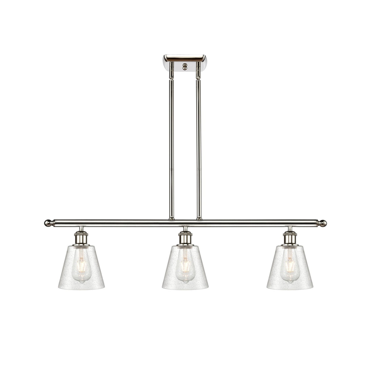 Innovations Caton 3Lt 36" Island Lt, Polished, Polished Nickel