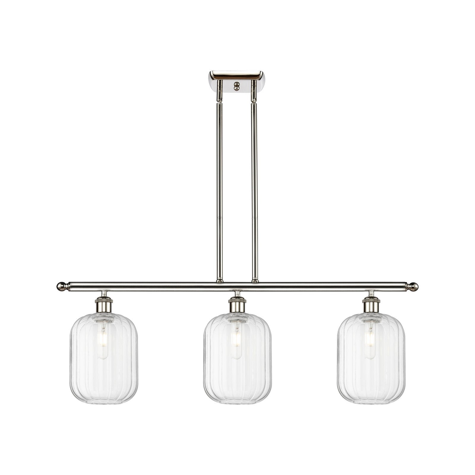 Innovations Preston Cyl 3Lt 36" Island Lt, Polished Nickel