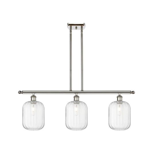 Innovations Preston Cyl 3Lt 36" Island Lt, Polished Nickel
