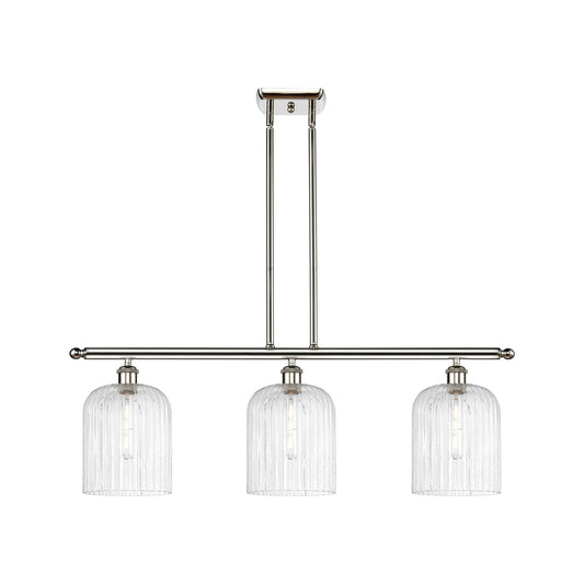 Innovations Bridal Veil 3Lt 36" Island, Polished Nickel