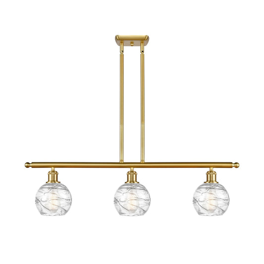 Innovations Athens Deco Swirl 3Lt 36" Island, Satin Gold