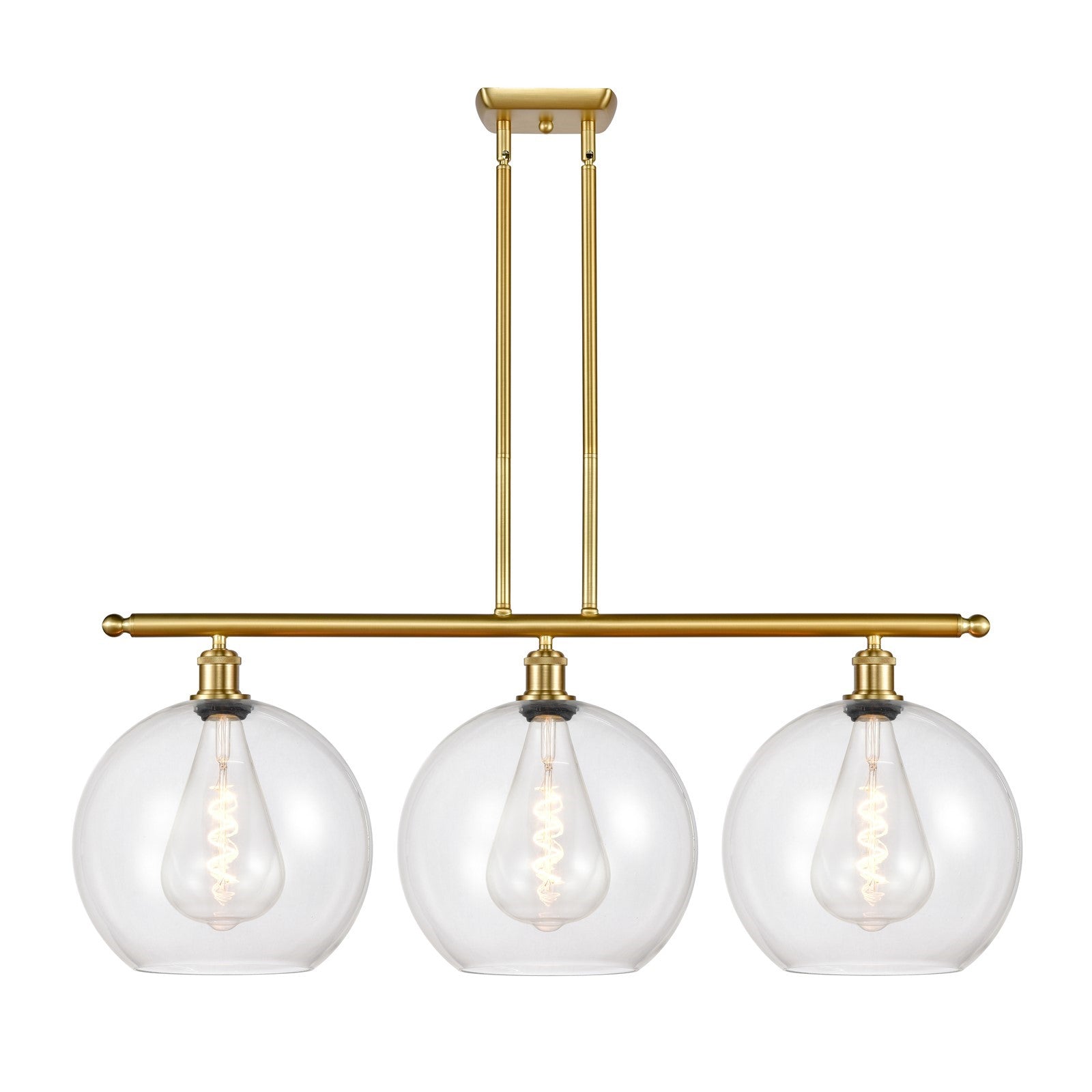 Innovations Athens 3Lt 38.25" Island Lt, Satin, Satin Gold