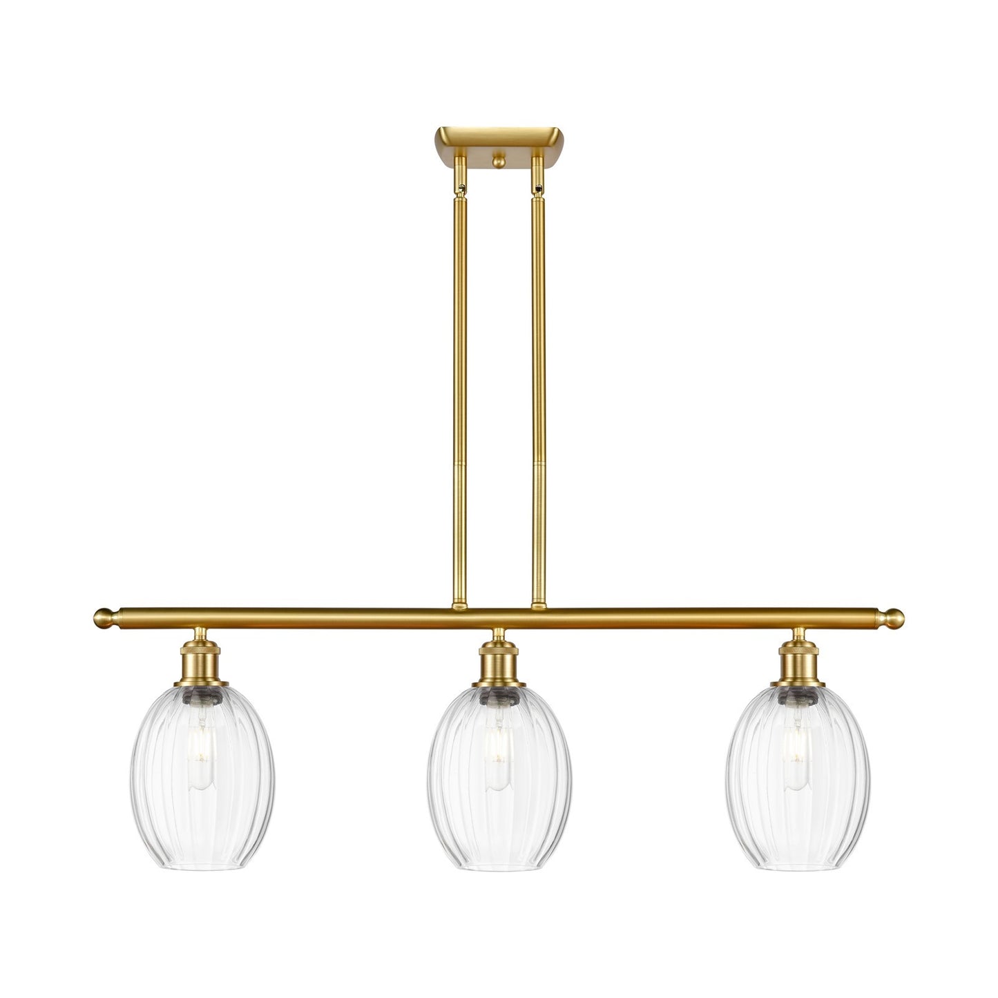 Innovations Preston Bulb 3Lt 36" Island Lt, Satin Gold