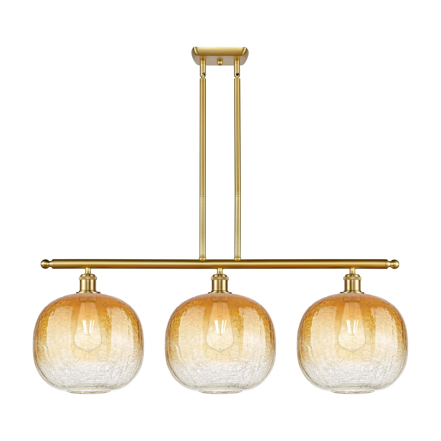 Innovations Brookhaven Sphere 3Lt 37" Island, Satin Gold