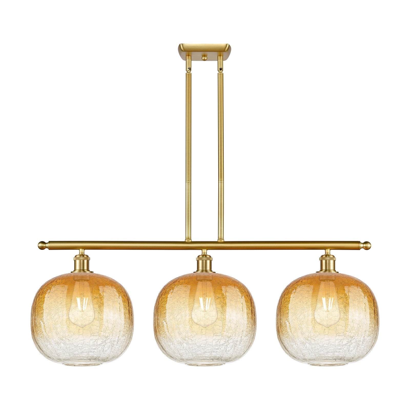 Innovations Brookhaven Sphere 3Lt 37" Island, Satin Gold