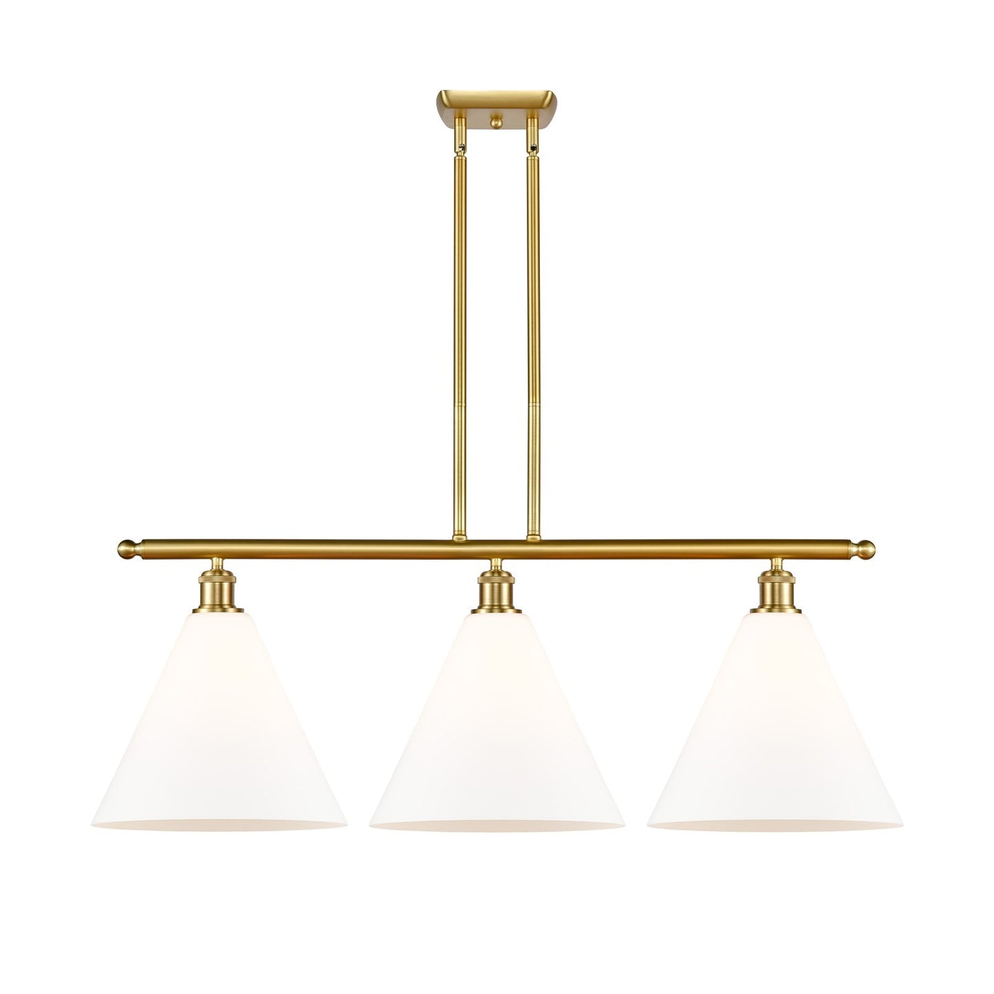 Innovations Berkshire Glass 3Lt 38.5", Satin Gold