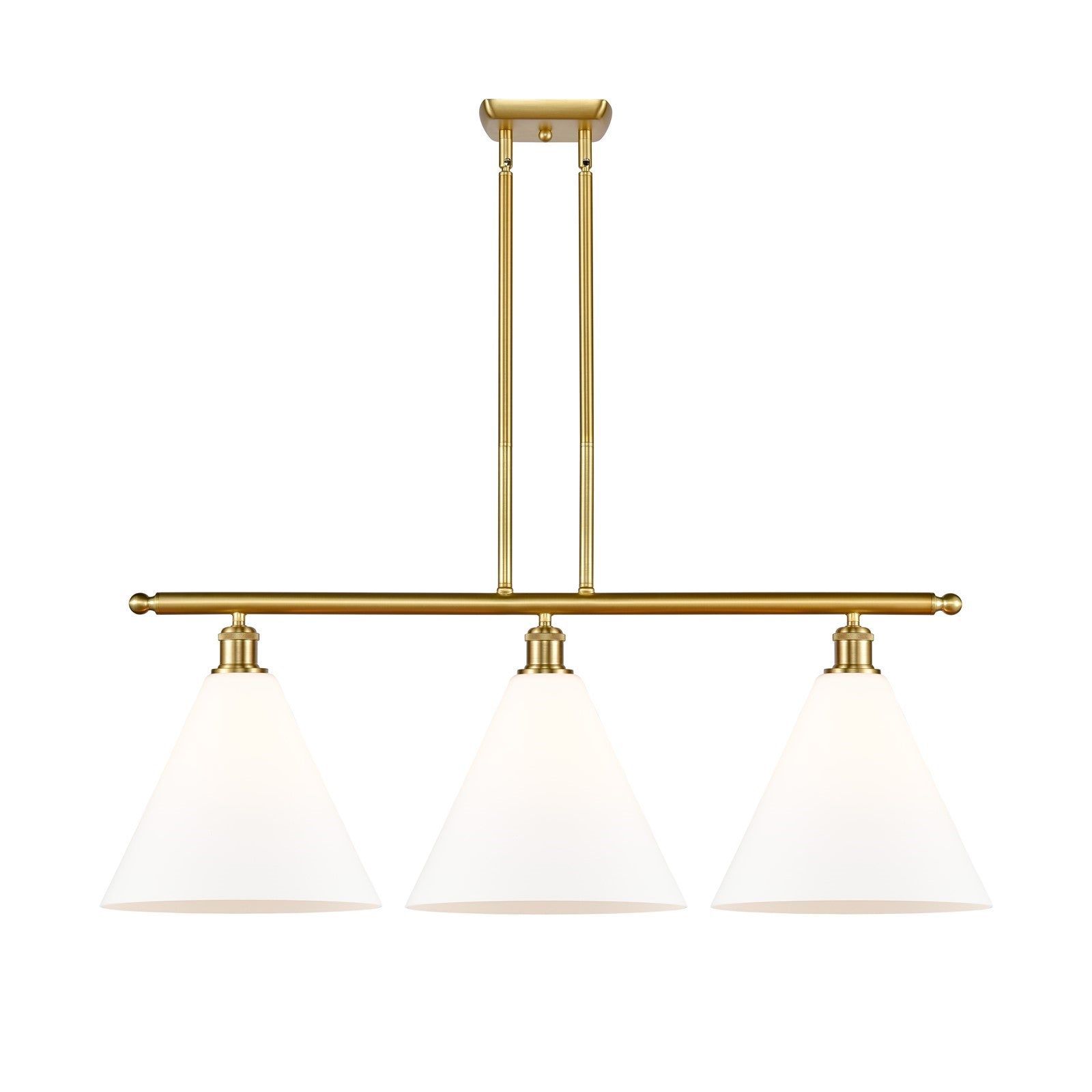 Innovations Berkshire Glass 3Lt 38.5", Satin Gold