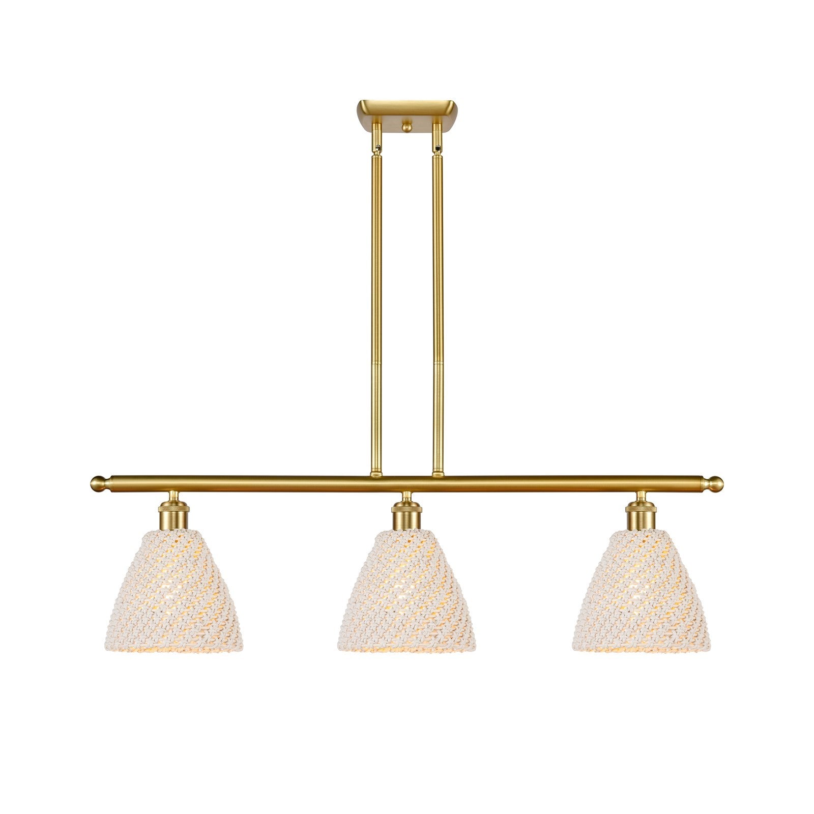 Innovations Bristol Natural 3Lt 36" Island, Satin Gold