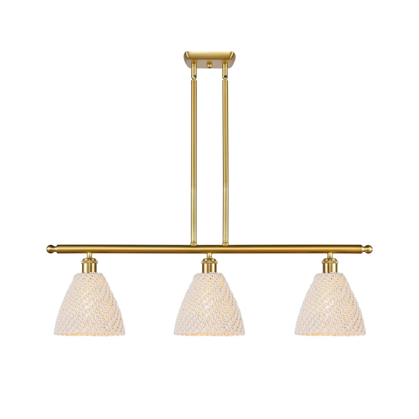 Innovations Bristol Natural 3Lt 36" Island, Satin Gold