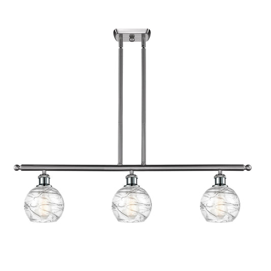 Innovations Athens Deco Swirl 3Lt, Brushed Satin Nickel
