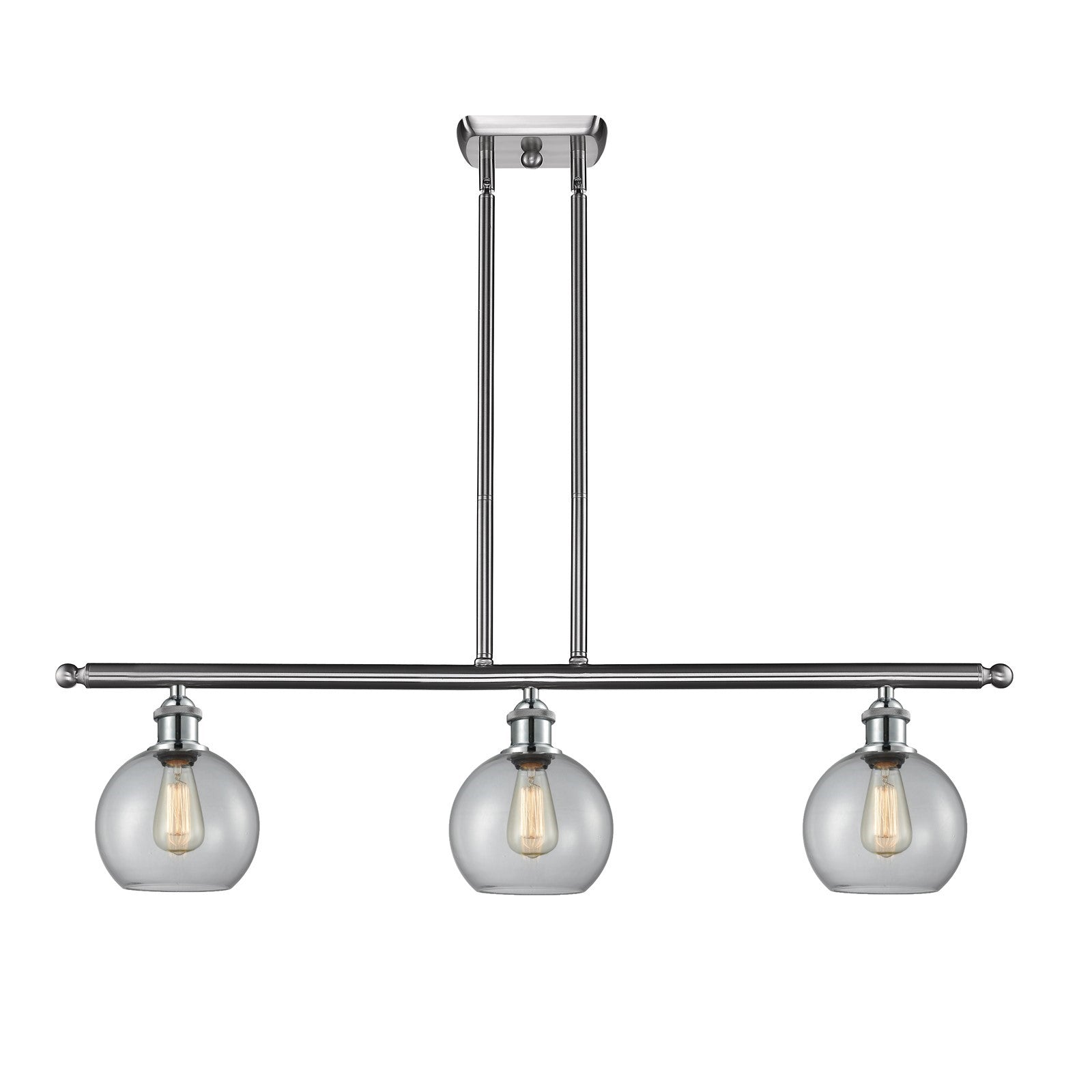 Innovations Athens 3Lt 38.25" Island, Brushed Satin Nickel