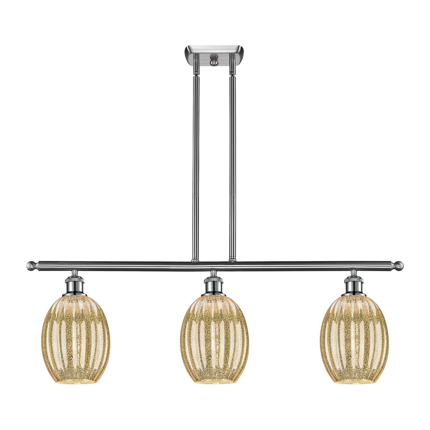 Innovations Preston Bulb 3Lt 36", Brushed Satin Nickel