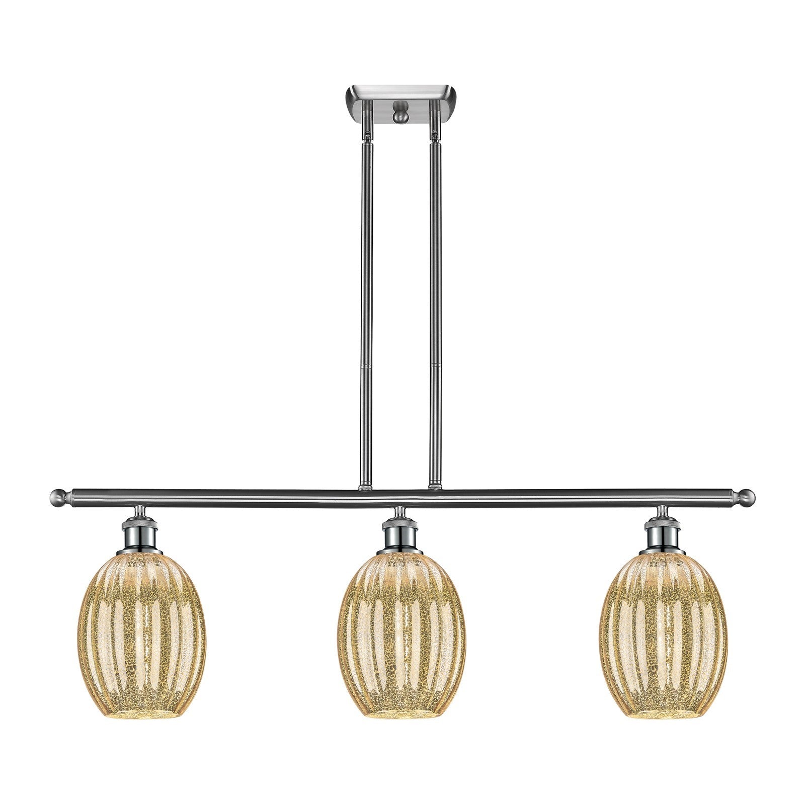 Innovations Preston Bulb 3Lt 36", Brushed Satin Nickel