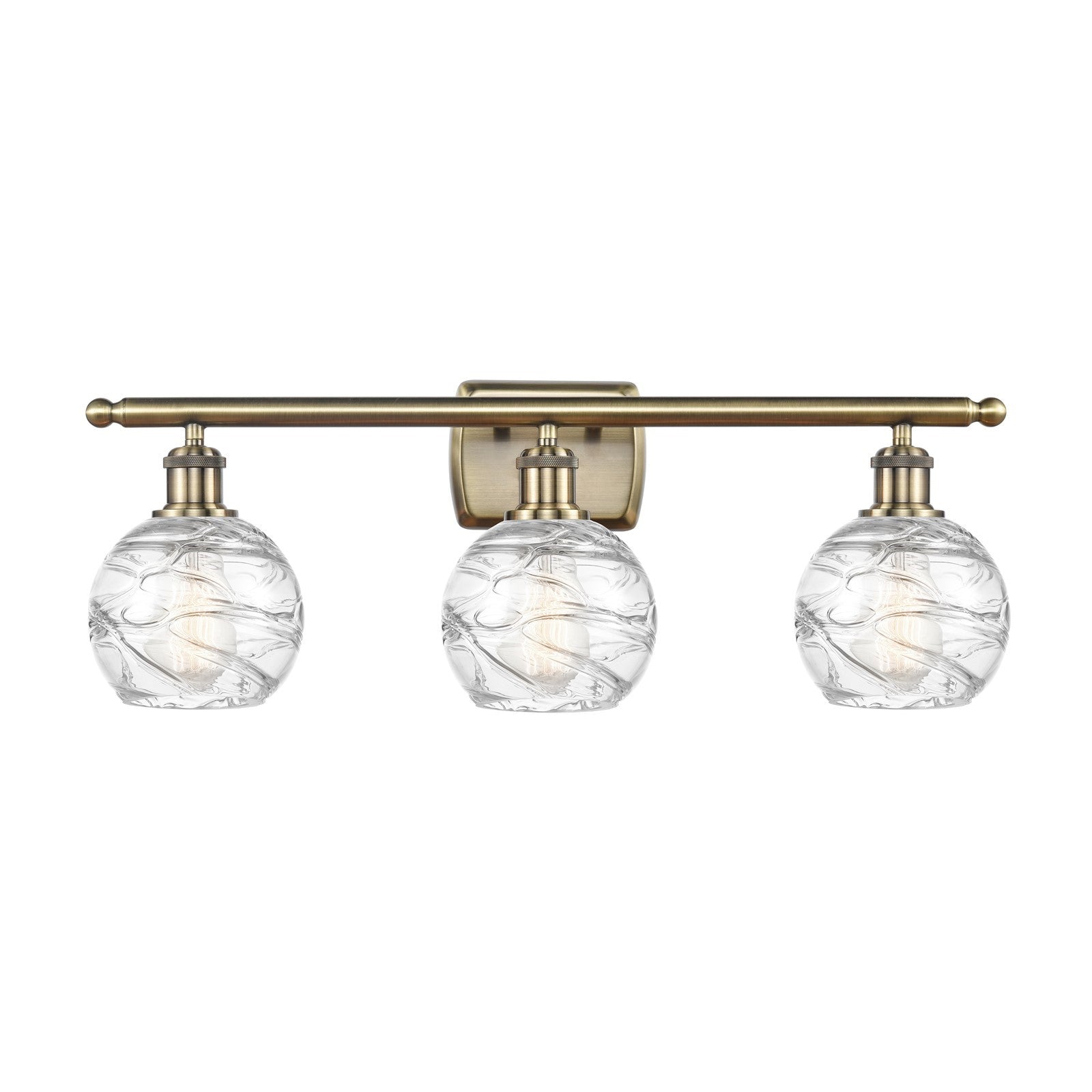 Innovations Athens Deco Swirl 3Lt 25.875", Antique Brass