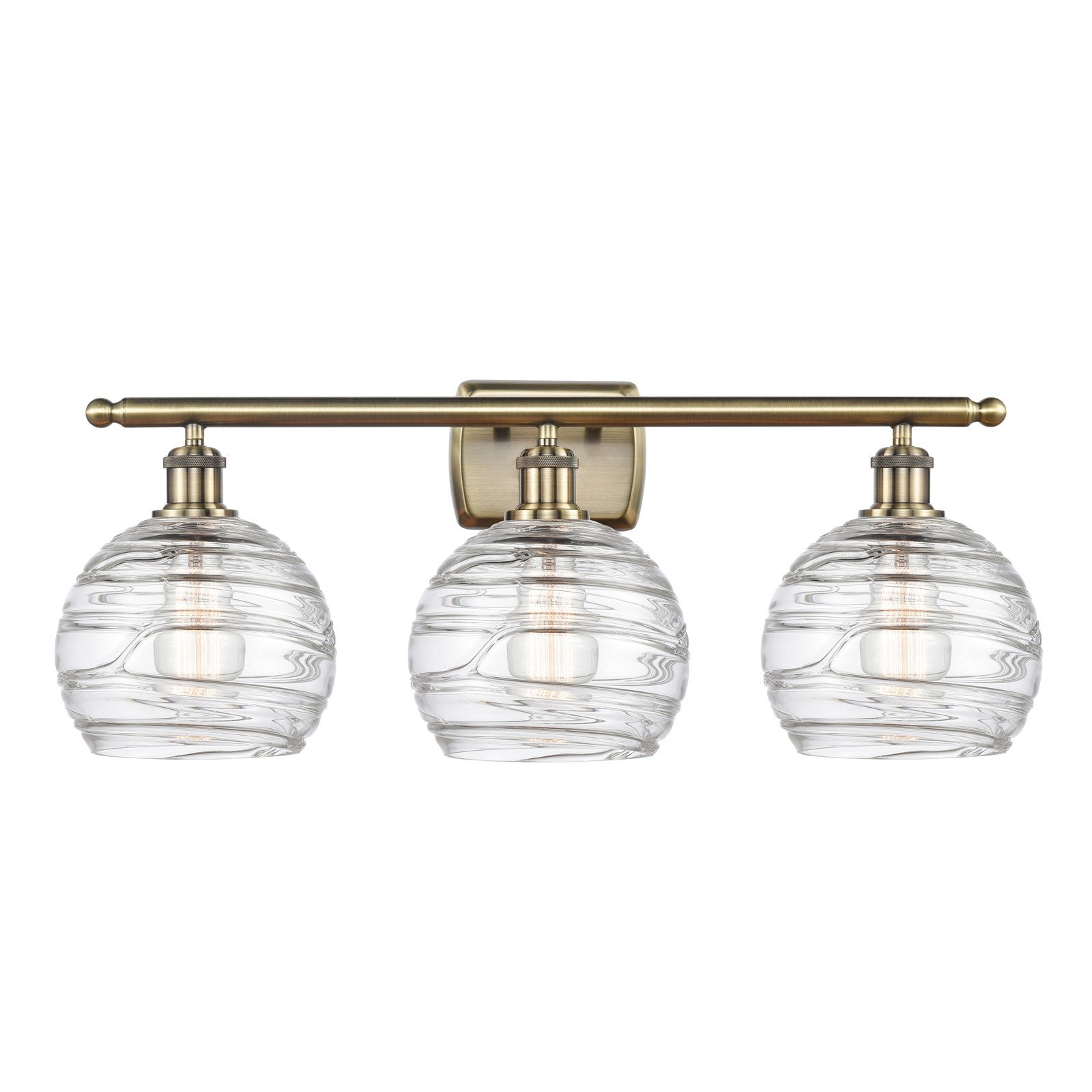 Innovations Athens Deco Swirl 3Lt 28" Bath, Antique Brass