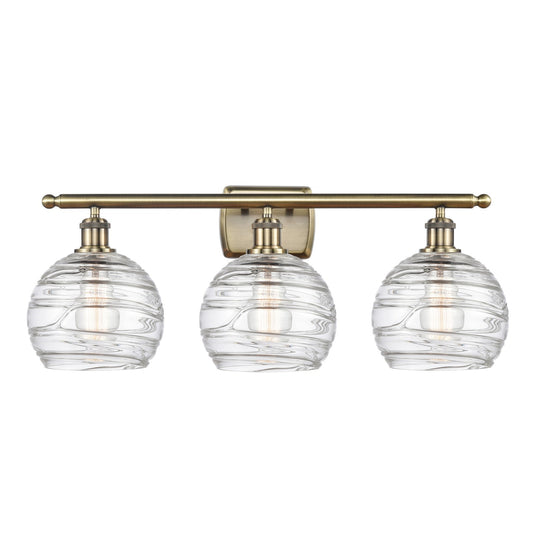 Innovations Athens Deco Swirl 3Lt 28" Bath, Antique Brass