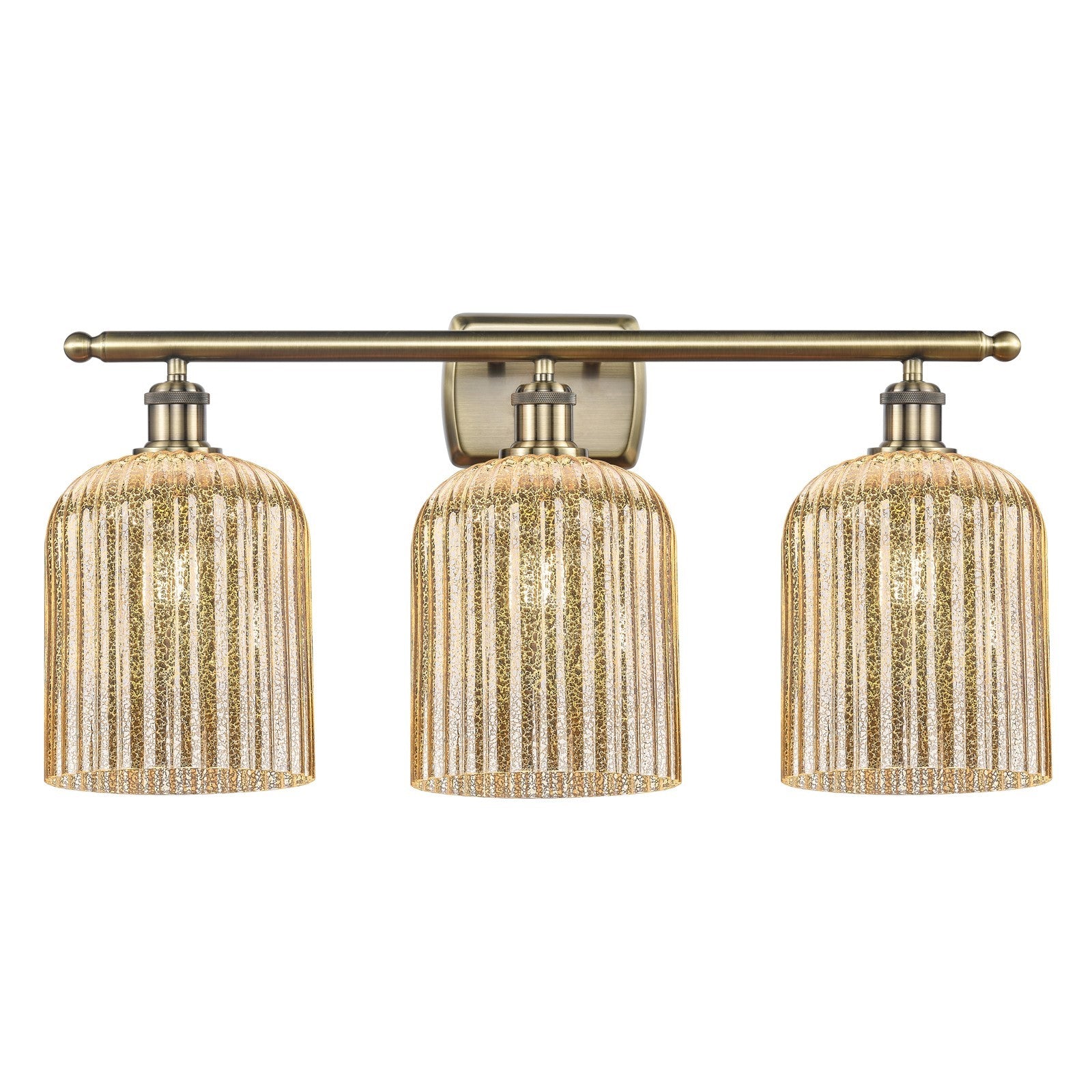 Innovations Bridal Veil 3Lt 25" Bath Vanity, Antique Brass